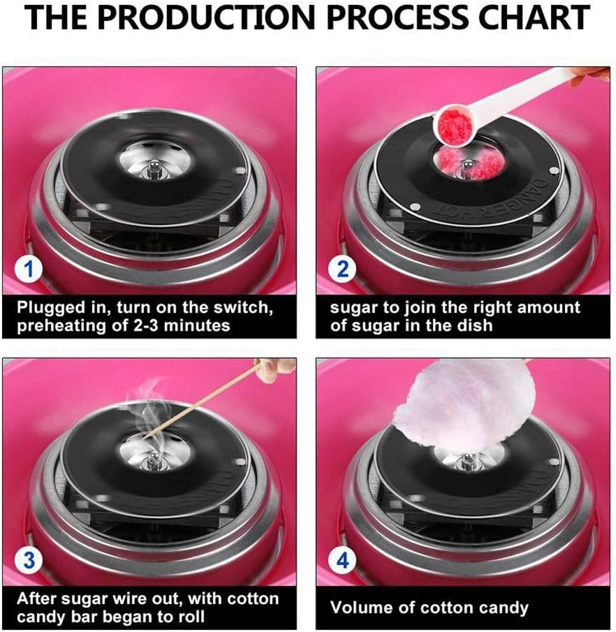 Home Electric Candy Floss Maker / صانعة حلوى غزل البنات الكهربائية المنزلية