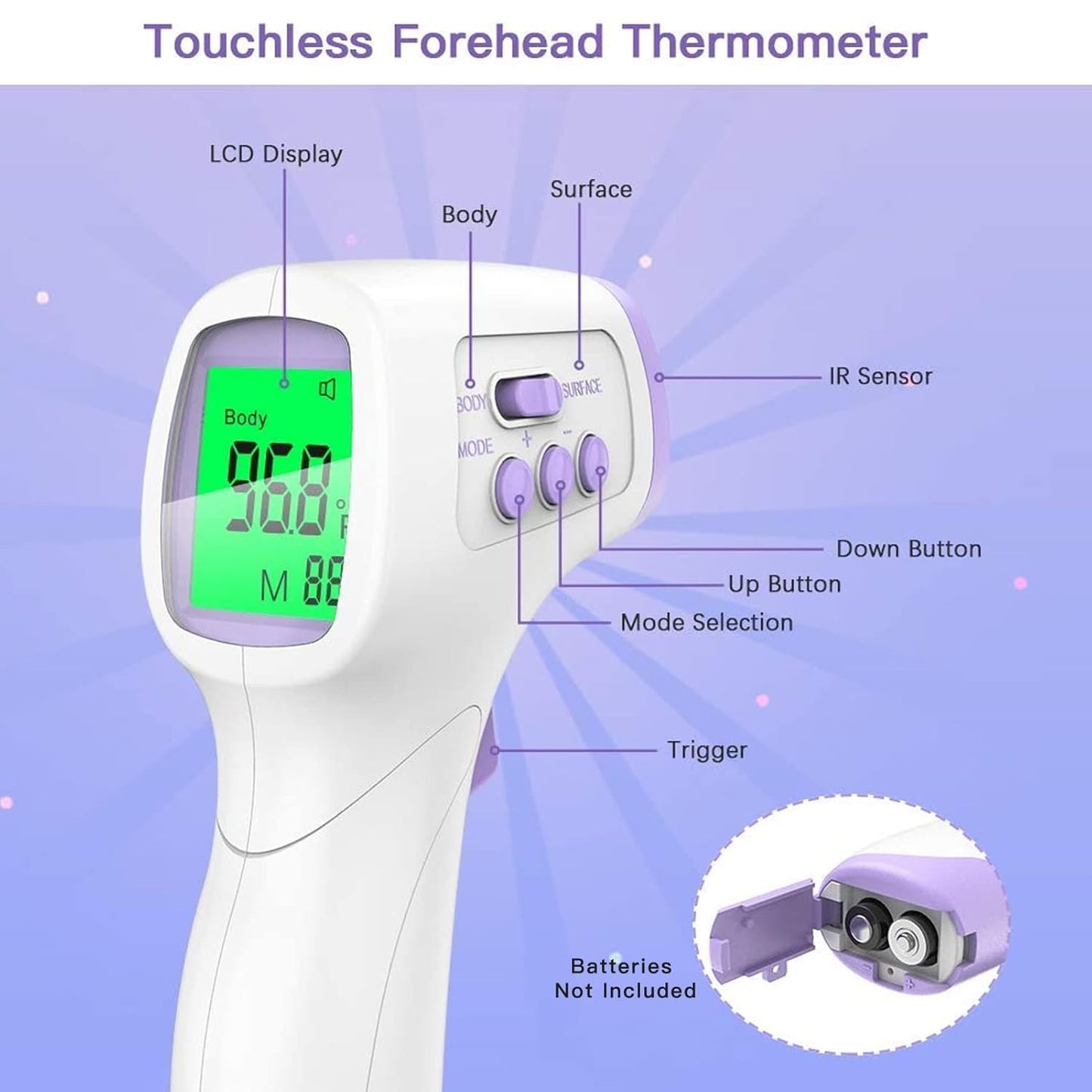 Body Thermometer for Adults & Kids / مقياس حرارة الجسم